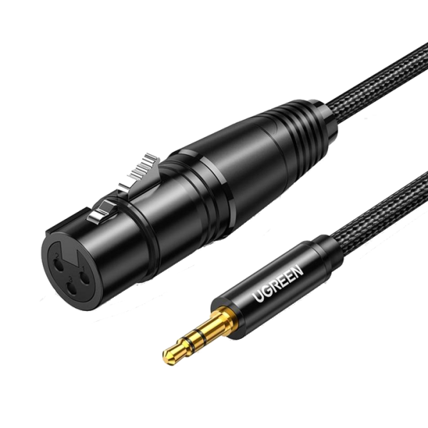 Кабель Ugreen AV182 3.5mm Male to XLR Female Black